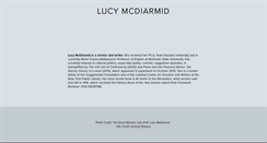 Desktop Screenshot of lucymcdiarmid.com