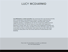 Tablet Screenshot of lucymcdiarmid.com